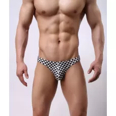Сексуальные клетчатые трусы-бразилиана разноцветный L