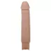 Телесный реалистичный вибратор Rufus - 23,8 см телесный 