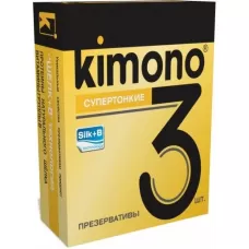 Супертонкие презервативы KIMONO - 3 шт  