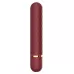 Бордовый мини-вибратор Lizzy с ромбовидным рельефом - 12,7 см бордовый 