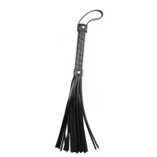 Черная многохвостая плеть Pleasure Whip - 46 см черный 