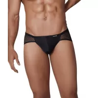 Черные трусы-джоки с ажурными вставками Urge Jockstrap черный S