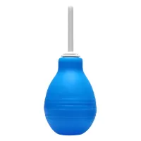Анальный душ Enema Bulb Blue голубой с белым 