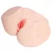 Мастурбатор-полуторс с двойным слоем материала и вибрацией Jenny Onahole Real Vagina телесный 