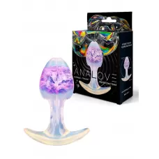 Сиреневатая анальная втулка - 8,2 см сиреневый 