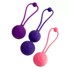 Набор из 3 вагинальных шариков BLOOM разного цвета разноцветный 
