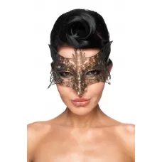 Золотистая карнавальная маска  Шератан золотистый 