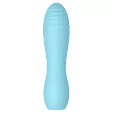 Голубой мини-вибратор Cuties - 10,8 см голубой 