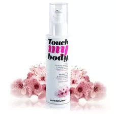 Силиконовый лубрикант 2-в-1 Touch My Body с ароматом вишнёвого цвета - 100 мл  