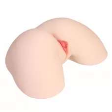 Мастурбатор-полуторс с двойным слоем материала и вибрацией Jenny Onahole Real Hips телесный 