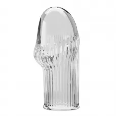 Прозрачная насадка на пенис Huel - 9 см прозрачный 