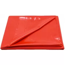Красная виниловая простынь - 217 х 200 см красный 