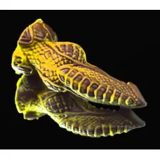 Фантазийный фаллоимитатор  Оками medium  - 25 см золотистый 