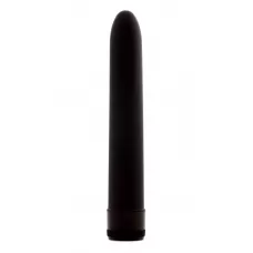 Черный классический вибратор - 17,5 см черный 