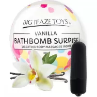 Бомбочка для ванны Bath Bomb Surprise Vanilla + вибропуля  