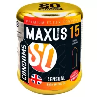 Презервативы анатомической формы Maxus Sensual - 15 шт  