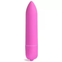 Розовая вибропуля X-Basic Long Bullet 10 speeds - 9 см розовый 