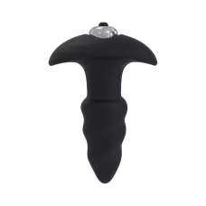 Черная анальная вибровтулка SINGLE SPEED LOVE ARROW PLUG - 9 см черный 