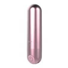 Розовая перезаряжаемая вибропуля Clio - 7,6 см розовый 