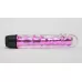Прозрачно-розовой вибратор с пупырышками - 17,5 см розовый 