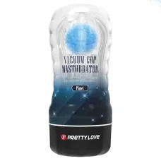 Прозрачный текстурированный мастурбатор Vacuum Cup Masturbator Planet прозрачный 