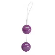 Фиолетовые вагинальные шарики Twins Ball фиолетовый 