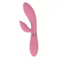 Розовый вибратор-кролик Indeep Malena - 21,5 см розовый 