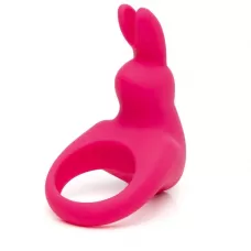 Розовое эрекционное виброкольцо Happy Rabbit Rechargeable Rabbit Cock Ring розовый 