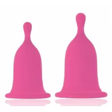 Набор из 2 розовых менструальных чаш Cherry Cup розовый 