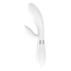 Белый вибратор-кролик Indeep Malena - 21,5 см белый 