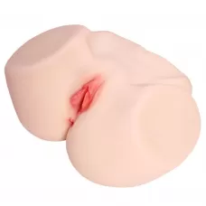 Мастурбатор-полуторс с двойным слоем материала Jenny Onahole Real Vagina телесный 