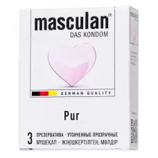 Супертонкие презервативы Masculan Pur - 3 шт  