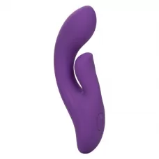 Фиолетовый вибратор-кролик Stella Liquid Silicone Dual Pleaser - 17,25 см фиолетовый 