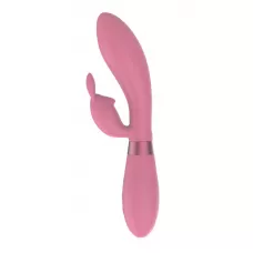 Розовый вибратор-кролик Indeep Theona - 21,5 см розовый 