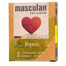 Экологически чистые презервативы Masculan Organic - 3 шт  