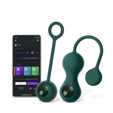 Изумрудные вагинальные шарики Magic Motion Crystal Duo Smart Kegel Vibrator with Weight Set изумрудный 