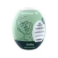 Мастурбатор-яйцо Satisfyer Riffle Mini Masturbator белый 