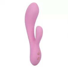 Розовый ультрагибкий вибратор-кролик Zoie - 17,75 см розовый 