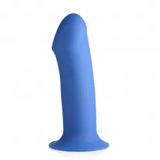 Синий гибкий фаллоимтатор Thick Phallic Dildo - 17,5 см синий 