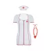 Костюм строгой медсестры белый с красным XL