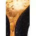 Чёрно-золотой клиторальный вибромассажер WANAME Surf черный с золотистым 
