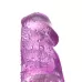 Фиолетовый хай-тек вибратор High-Tech fantasy с бусинами и отростком - 27,2 см фиолетовый 