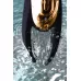 Чёрно-золотой клиторальный вибромассажер WANAME Wave черный с золотистым 