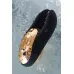 Чёрно-золотой клиторальный вибромассажер WANAME Wave черный с золотистым 
