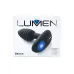 Черный интерактивный вибратор OhMiBod Lumen for Kiiroo с подсветкой - 10,2 см черный 