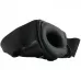 Чёрный полый страпон с вибрацией Unisex Vibrating Hollow Strap-On - 14 см черный 