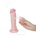 Телесный фаллоимитатор 8.5 Soft Ejaculation Cock - 21,6 см телесный 