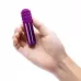 Фиолетовая вибропулька Le Wand Bullet с 2 нежными насадками фиолетовый 