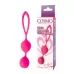 Розовые вагинальные шарики с петлёй Cosmo розовый 
