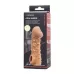 Телесная закрытая насадка с пучками шишечек Cock Sleeve 009 Size L - 17,6 см телесный 